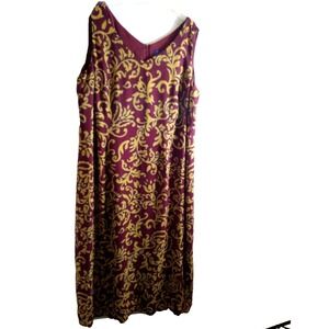 JH Collectibles Women's Sleeveless Maxi Dress‎ Red Floral  Size 18W